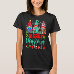 Drie Gnomen Buffalo Pset Red met kerstlampjes Xm T-shirt
