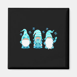 Drie Gnomen Cute Happy Pi Day Wiskunde Number Love Magneet