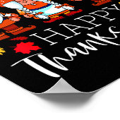 Drie Gnomen Happy Thanksgiving Gnomen Herfst Gnome Poster (Hoek)