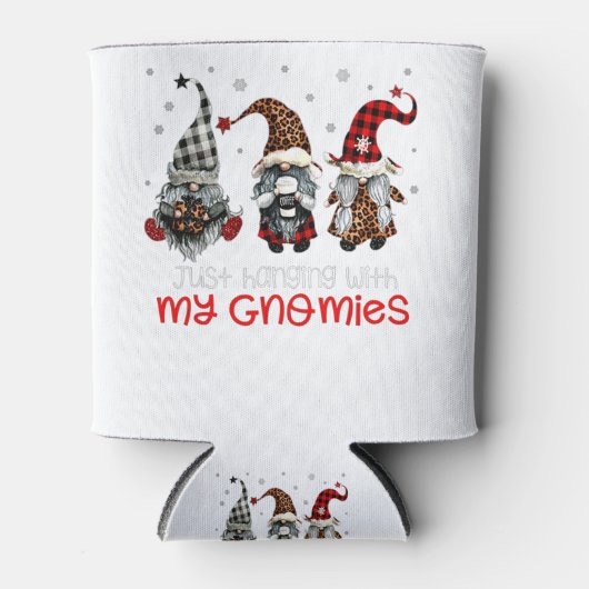 Drie gnomen in de Rode Kerstmis... met mijn... Blikjeskoeler (Voorkant)