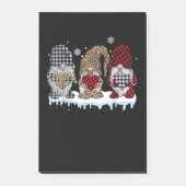 Drie gnomen in Leopard Buffalo geplakt kerstmis Post-it® Notes (Voorkant)