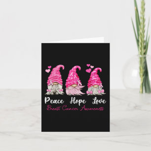 Drie Gnomen Peace Hope-liefhebbers borstkanker Awa Kaart