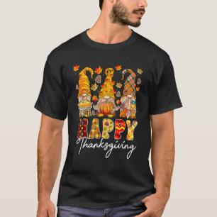Drie gnomen Pumpkin Herfst Season Autumn Happy Tha T-shirt