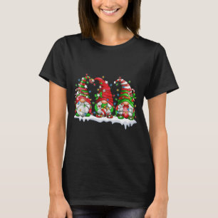 Drie Gnomes kerstpyjama's familie die op maat is T-shirt