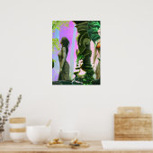 Drie godin van het bos poster (Keuken)