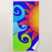 Drie golven strandlaken (Voorkant)