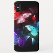 Drie golvende Butterflies op nachtachtergrond Case-Mate iPhone Case (Achterkant)