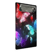 Drie golvende Butterflies op nachtachtergrond Mini Klembord (Schuin)