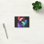 Drie golvende Butterflies op nachtachtergrond Post-it® Notes (Kantoor)