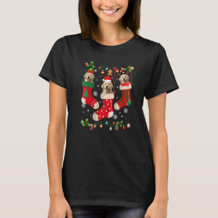Drie gouden rector in Sock-kerstkerstkerstkerstker T-shirt
