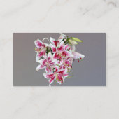 Drie gouden zonnebloemen visitekaartje (Achterkant)