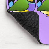 Drie Gouldian Finches Muismat (Hoek)