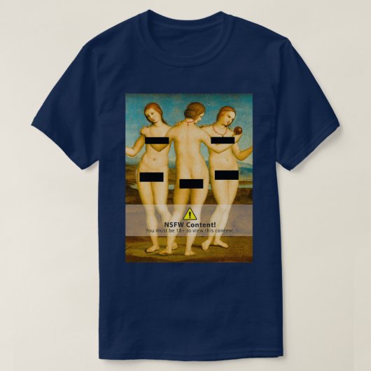 Drie Graces gecensureerd 2 T-shirt (Design voorkant)