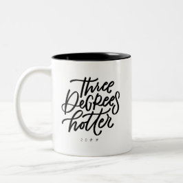 Drie graden hetere tweekleurige koffie Mok