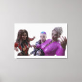 Drie Grappige Dames Canvas Afdruk (Voorkant)