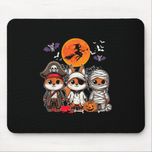 Drie Grappige Eekhoorns Kostuum Pirate Boo Mummy H Muismat