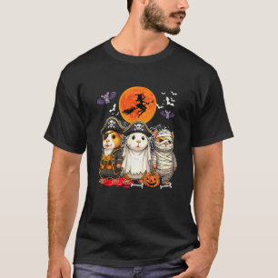Drie Grappige Guinea Pigs Kostuum Pirate Boo Mummy T-shirt
