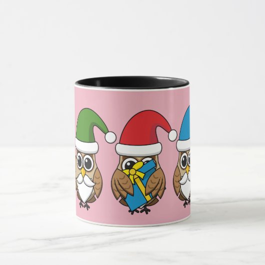 Drie grappige kerstkoepels mok (Midden)