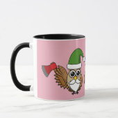 Drie grappige kerstkoepels mok (Links)