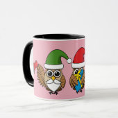 Drie grappige kerstkoepels mok (Voorkant links)