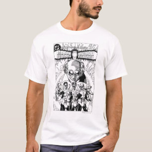 Drie Groene Lantaarns Comic Hoesje, zwart en wit T-shirt