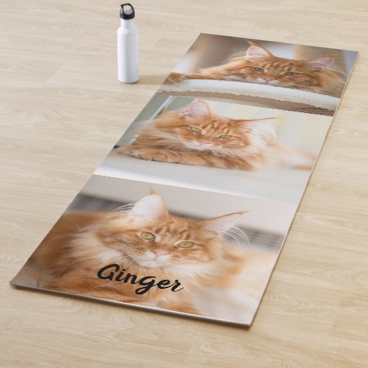 Drie grote vierkante fotocollage yogamat (In situ)