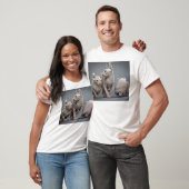 Drie haarloze katten t-shirt (Unisex)