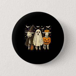 Drie Halloween Geiten Cosplay Heks Boe Gesneden Po Ronde Button 5,7 Cm