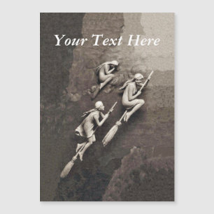 drie Halloween-heks vliegende kamers