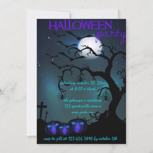 Drie Halloween pompoenen Halloween Party Kaart