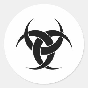 Drie Halve Manen Ronde Sticker