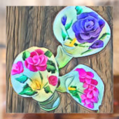 Drie Happy Lilys Raamklemmen Raamsticker (Vel 2)