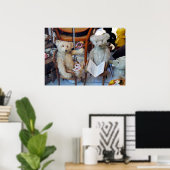 Drie Happy Teddy Bears Poster (Thuiskantoor)