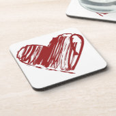 Drie hart onderzetter (Linkerzijde)