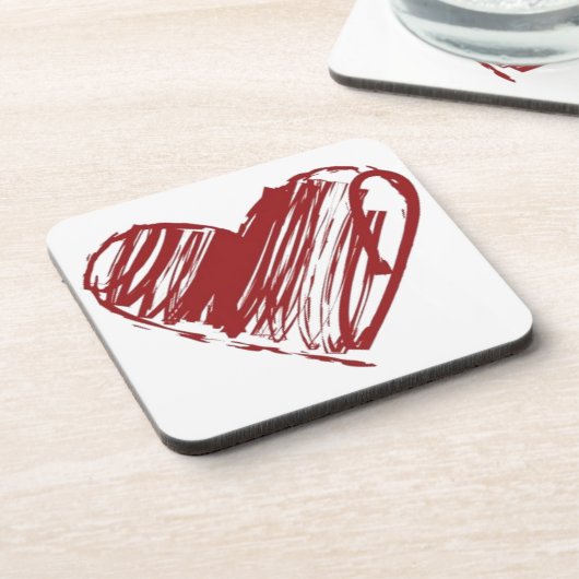 Drie hart onderzetter (Linkerzijde)