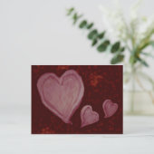 Drie harten briefkaart (Staand voorkant)