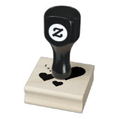 Drie harten en liefde Zoete Valentijn Rubberstempel (Stempel)