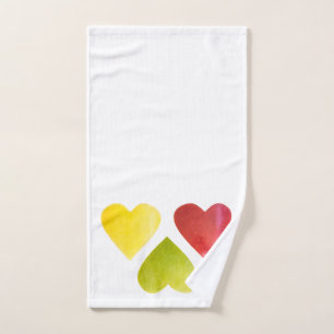 Drie harten handdoeken