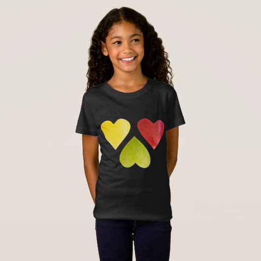 Drie harten t-shirt (Voorkant volledig)