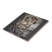 Drie Headed Monster Tegeltje (Zijkant)