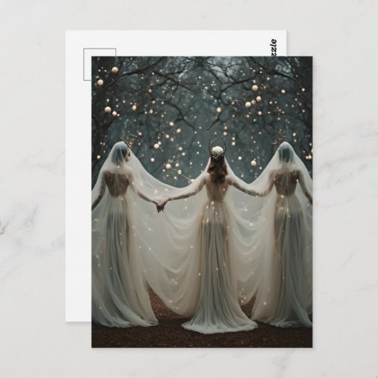 Drie heidense vrouwen briefkaart (Voorkant / Achterkant)