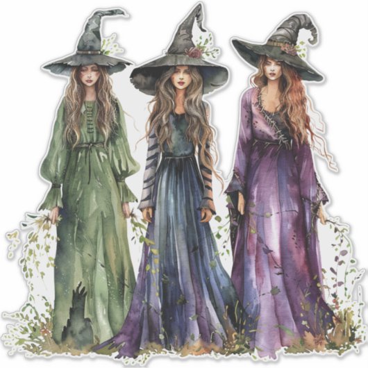 Drie heksen sticker (Voorkant)