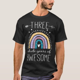 Drie hele jaren Geweldige 3-jarige geschenken 3-BD T-shirt