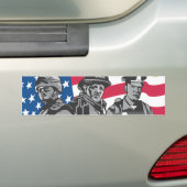 Drie Heroes Bumpersticker (Op auto)