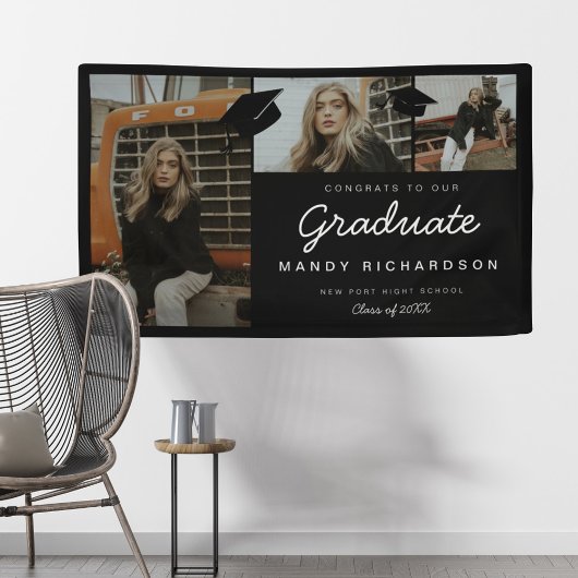 Drie het Klantenbonnen van de Foto aan de Afstuder Spandoek