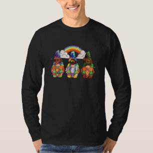 Drie Hippie Kabouters Vredeskabouter Retro Tie Die T-shirt