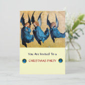 DRIE HOEK IN BLAUW, saffier, goudmetaal Kaart (Staand voorkant)