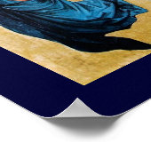 DRIE HOEKEN IN BLAUW POSTER (Hoek)