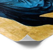 DRIE HOEKEN IN BLAUW POSTER (Hoek)