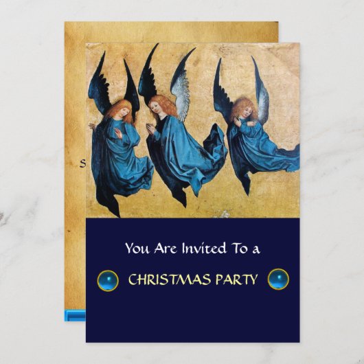 DRIE HOEKEN IN BLAUW, Sapphire Kaart (Voorkant / Achterkant)